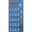 21-daļīga eļļas korķu un filtra atslēgu komplekta kaste(tukša)